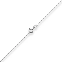 0,6mm Veneziakette Collier Halskette aus 585 Gold Weißgold 38cm