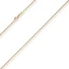 1,2mm Veneziakette Goldkette Collier Halskette aus 750 Gold Gelbgold 45cm