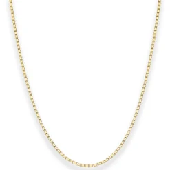 1,8mm Veneziakette Goldkette Collier Halskette aus 585 Gold Gelbgold 55cm