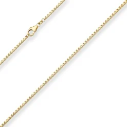 1,8mm Veneziakette Goldkette Collier Halskette aus 585 Gold Gelbgold 55cm