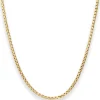 2,4mm Veneziakette Goldkette Collier Halskette aus 585 Gold Gelbgold 50cm