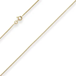 0,8mm Veneziakette Goldkette Collier Halskette aus 333 Gold Gelbgold 42cm