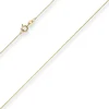 0,6mm Veneziakette Goldkette Collier Halskette aus 375 Gold Gelbgold 38cm