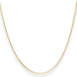 0,9mm Veneziakette Goldkette Collier Halskette aus 585 Gold Gelbgold 45cm