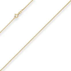 1,2mm Veneziakette Goldkette Collier Halskette aus 333 Gold Gelbgold 38cm