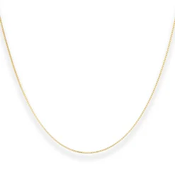 0,9mm Veneziakette Goldkette Collier Halskette aus 333 Gold Gelbgold 34cm