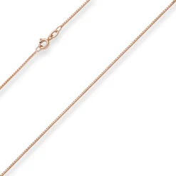 0,9mm Veneziakette Goldkette Collier Halskette aus 585 Gold Rotgold 50cm