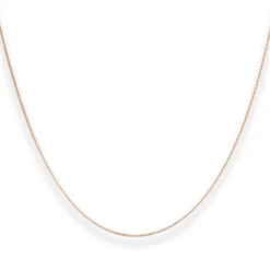 0,9mm Veneziakette Goldkette Collier Halskette aus 585 Gold Rotgold 50cm