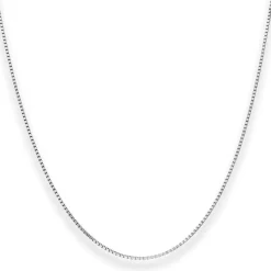 0,9mm Veneziakette Goldkette Collier Halskette aus 750 Gold Weißgold 38cm