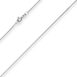 0,8mm Veneziakette Goldkette Collier Halskette aus 585 Gold Weißgold 45cm