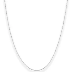 0,8mm Veneziakette Goldkette Collier Halskette aus 585 Gold Weißgold 60cm