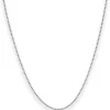 1,2mm Veneziakette Goldkette Collier Halskette aus 585 Gold Weißgold 38cm