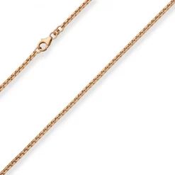 2,7mm Veneziakette rund Goldkette Collier Halskette aus 585 Gold Rotgold 70cm