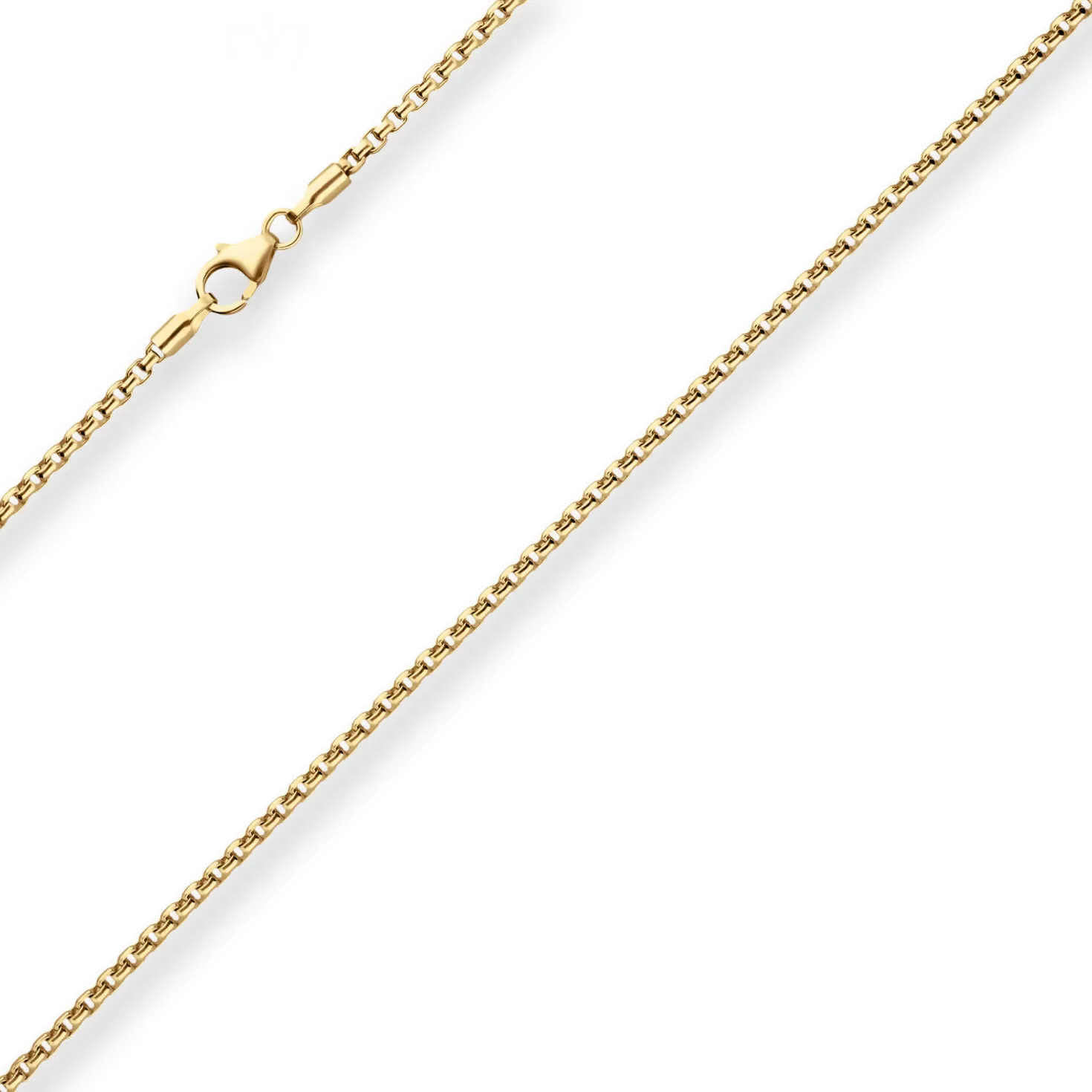 2mm Veneziakette rund Goldkette Collier Halskette aus 333 Gold Gelbgold 45cm