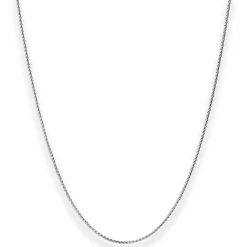 1,2mm Veneziakette rund Kette Collier Halskette aus 925 Silber rhodiniert 70cm