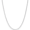 1,2mm Veneziakette rund Kette Collier Halskette aus 925 Silber rhodiniert 90cm