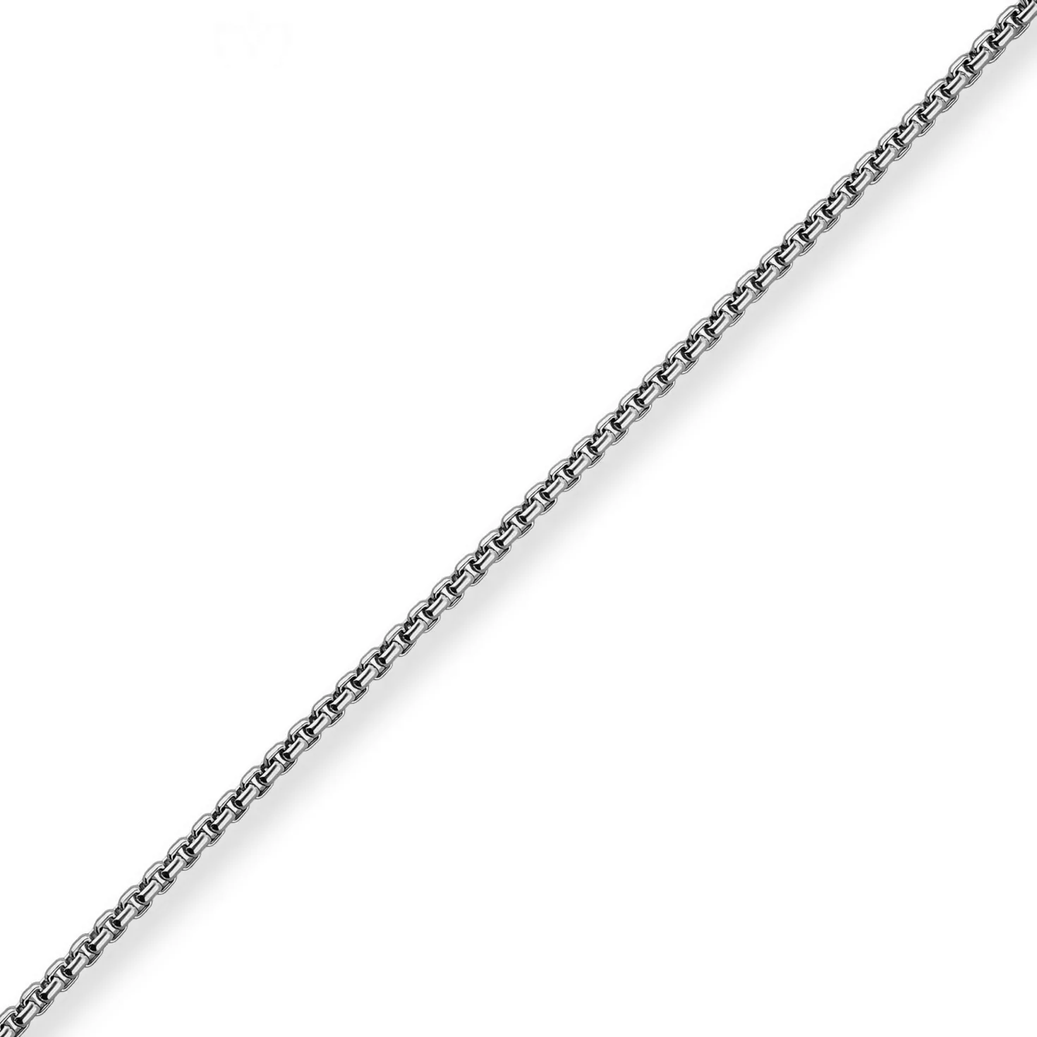2,7mm Veneziakette rund Kette Collier Halskette aus 925 Silber rhodiniert 90cm