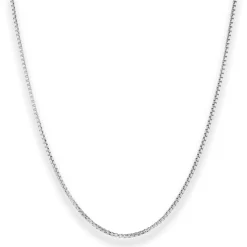1,5mm Veneziakette rund Silberkette Collier Halskette aus 925 Silber 42cm