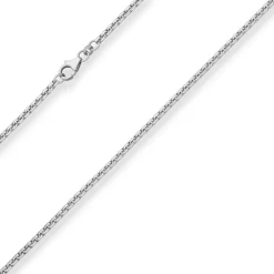 2,7mm Veneziakette rund Silberkette Collier Halskette aus 925 Silber 42cm