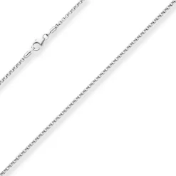 2mm Veneziakette rund Silberkette Collier Halskette aus 925 Silber 55cm