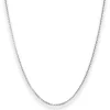1,5mm Veneziakette rund Silberkette Collier Halskette aus 925 Silber 50cm