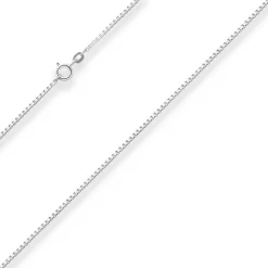 1,4mm Veneziakette Silberkette Collier Halskette aus 925 Silber 60cm