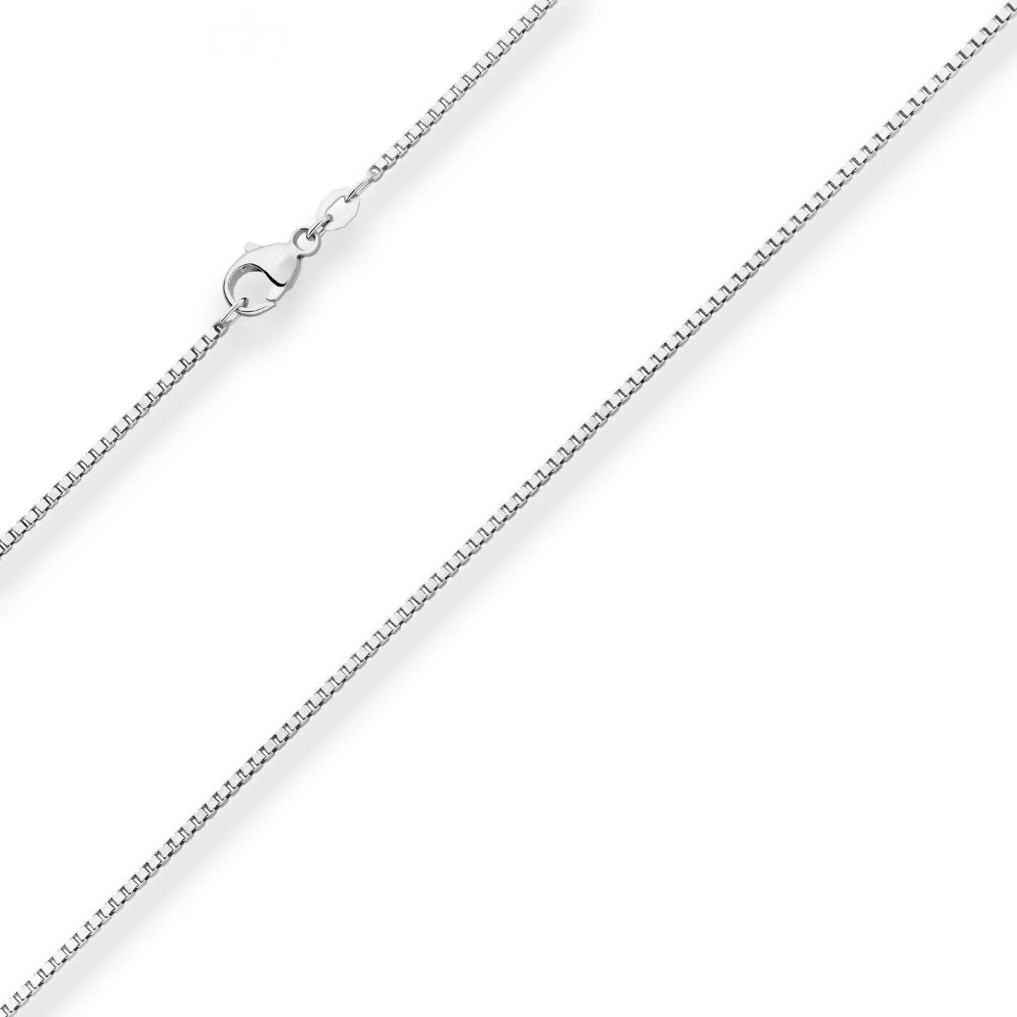 1,4mm Veneziakette Silberkette Collier Halskette aus 925 Silber rhodiniert 60cm