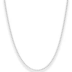 1,8mm Veneziakette Silberkette Collier Halskette aus 925 Silber 40cm