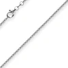 1,5mm Venezianerkette aus 750 Gold Weißgold Kette Collier Halskette rund 45cm