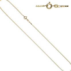 1,0mm Venezianerkette Collier 585 Gelbgold Gold Kette Halskette, 42cm
