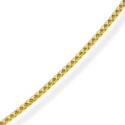 1,5mm Venezianerkette 750 Gold Gelbgold Kette Collier Halskette rund 38cm
