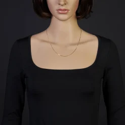 0,9mm Venezianerkette Kette Collier aus 585 Gold Gelbgold, 50cm, Damen
