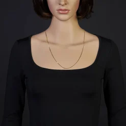 1,1mm Venezianerkette Kette Collier aus 585 Gold Gelbgold, 60cm, Unisex