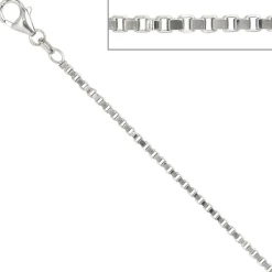 2,0mm Venezianerkette Kette Collier, 925 Silber, Silberkette, 70 cm