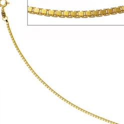 1,5mm Venezianerkette Kette, 333 Gold Gelbgold, Goldkette, 42 cm