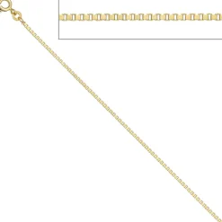 1,5mm Venezianerkette Kette, 333 Gold Gelbgold, Goldkette, 40 cm