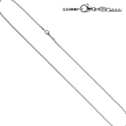 1,5mm Venezianerkette Kette, 585 Weißgold Gold, Goldkette, 38 cm