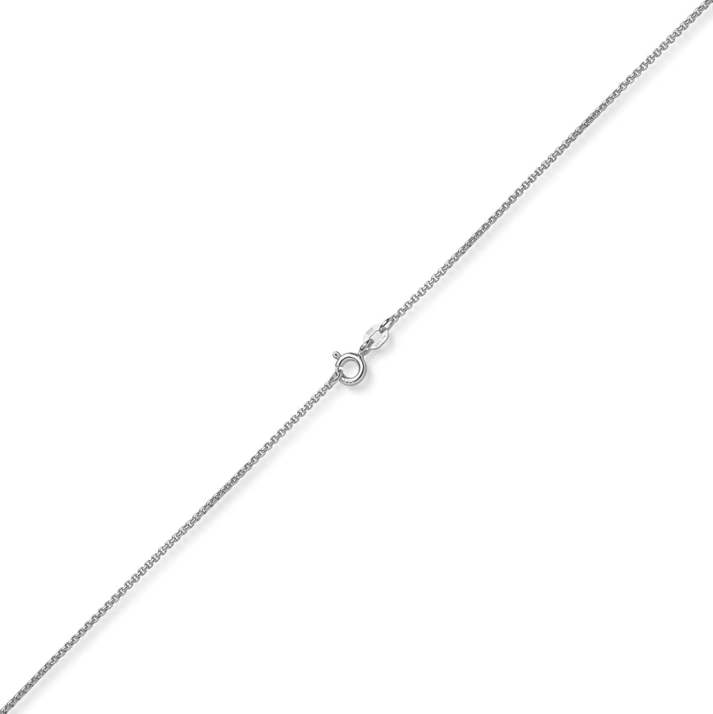 1,2mm Venezianer-Kette rund aus 750 Gold Weißgold Kette Collier Halsschmuck 60cm