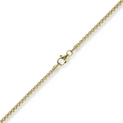 2mm Venezianerkette rund 750 Gold Gelbgold Kette Collier Halskette 60cm Damen