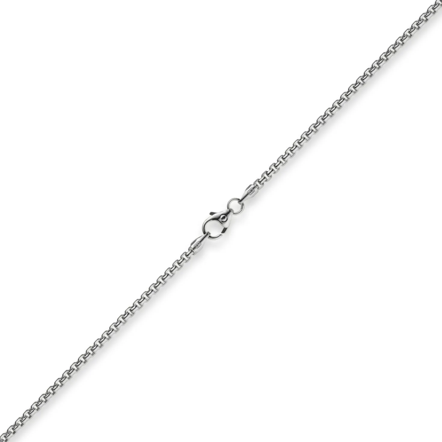 2mm Venezianerkette rund 585 Gold Weißgold Kette Collier Halskette 55cm