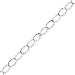 18mm Weit-Anker-Armband Armkette Armschmuck aus 585 Gold Weißgold oval 20cm