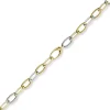 8mm Weit-Anker-Armband Phantasie Armschmuck 585 Gold Gelbgold & Weißgold 21cm