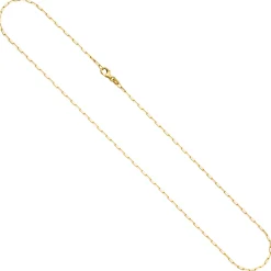 1,6mm Weit-Ankerkette Halskette aus 585 Gold Gelbgold massiv diamantiert 45cm