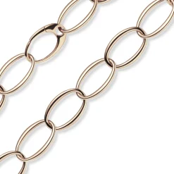18mm Weit-Anker-Kette Phantasiekette Halsschmuck aus 585 Gold Rotgold oval 60cm