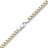 6mm Wende-Phantasie-Armband 585 Gold gelb/weiß bicolor 21cm beidseitig tragbar
