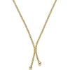 3,5mm Y-Kette Fantasie-Kette Collier aus 585 Gold Gelbgold mattiert 50cm