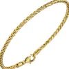 2,6mm Zopfarmband Armkette Armschmuck aus 585 Gold Gelbgold 19cm