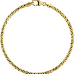 2,6mm Zopfarmband Armkette Armschmuck aus 585 Gold Gelbgold 19cm
