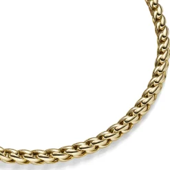 8,5mm Zopf-Armband aus 585 Gold Gelbgold 20cm Armschmuck Armkette glänzend