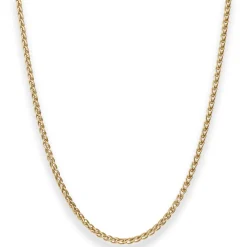 2,5mm Zopfkette Goldkette Collier Halskette aus 750 Gold Gelbgold 45cm